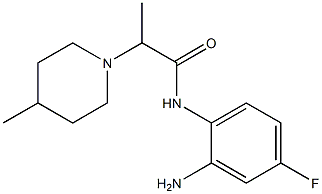 N-(2-amino-4-fluorophenyl)-2-(4-methylpiperidin-1-yl)propanamide 结构式
