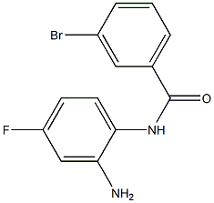 N-(2-amino-4-fluorophenyl)-3-bromobenzamide 结构式