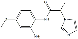 N-(2-amino-4-methoxyphenyl)-2-(1H-imidazol-1-yl)propanamide 结构式