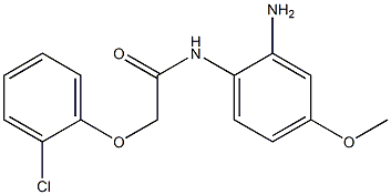 N-(2-amino-4-methoxyphenyl)-2-(2-chlorophenoxy)acetamide 结构式