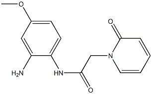 N-(2-amino-4-methoxyphenyl)-2-(2-oxopyridin-1(2H)-yl)acetamide 结构式