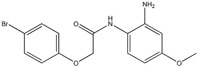 N-(2-amino-4-methoxyphenyl)-2-(4-bromophenoxy)acetamide 结构式
