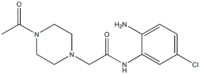 N-(2-amino-5-chlorophenyl)-2-(4-acetylpiperazin-1-yl)acetamide 结构式