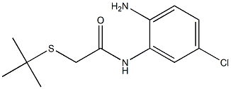 N-(2-amino-5-chlorophenyl)-2-(tert-butylsulfanyl)acetamide 结构式