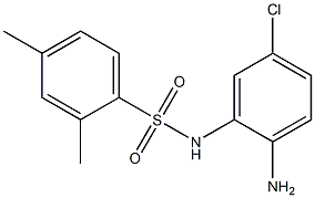 N-(2-amino-5-chlorophenyl)-2,4-dimethylbenzene-1-sulfonamide 结构式