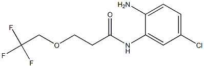 N-(2-amino-5-chlorophenyl)-3-(2,2,2-trifluoroethoxy)propanamide 结构式