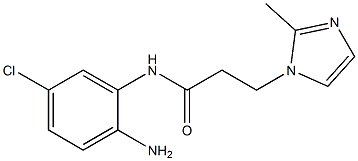N-(2-amino-5-chlorophenyl)-3-(2-methyl-1H-imidazol-1-yl)propanamide 结构式