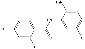 N-(2-amino-5-chlorophenyl)-4-chloro-2-fluorobenzamide 结构式