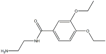 N-(2-aminoethyl)-3,4-diethoxybenzamide 结构式