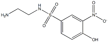 N-(2-aminoethyl)-4-hydroxy-3-nitrobenzene-1-sulfonamide 结构式