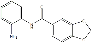 N-(2-aminophenyl)-1,3-benzodioxole-5-carboxamide 结构式