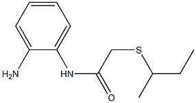 N-(2-aminophenyl)-2-(butan-2-ylsulfanyl)acetamide 结构式