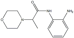 N-(2-aminophenyl)-2-morpholin-4-ylpropanamide 结构式