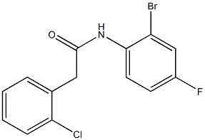 N-(2-bromo-4-fluorophenyl)-2-(2-chlorophenyl)acetamide 结构式