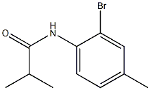 N-(2-bromo-4-methylphenyl)-2-methylpropanamide 结构式