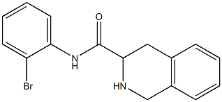 N-(2-bromophenyl)-1,2,3,4-tetrahydroisoquinoline-3-carboxamide 结构式