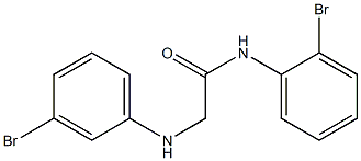 N-(2-bromophenyl)-2-[(3-bromophenyl)amino]acetamide 结构式