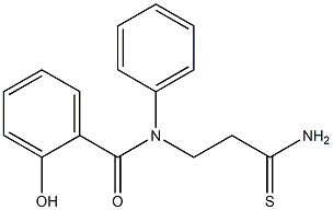 N-(2-carbamothioylethyl)-2-hydroxy-N-phenylbenzamide 结构式