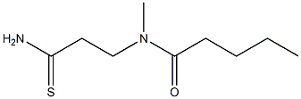 N-(2-carbamothioylethyl)-N-methylpentanamide 结构式