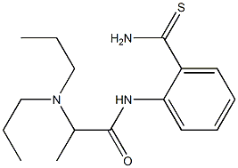 N-(2-carbamothioylphenyl)-2-(dipropylamino)propanamide 结构式