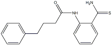 N-(2-carbamothioylphenyl)-4-phenylbutanamide 结构式