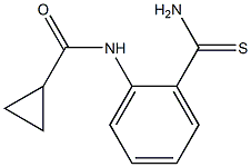 N-(2-carbamothioylphenyl)cyclopropanecarboxamide 结构式