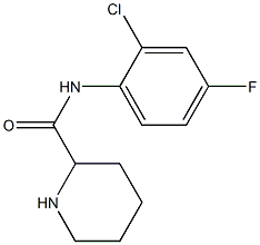 N-(2-chloro-4-fluorophenyl)piperidine-2-carboxamide 结构式