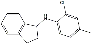 N-(2-chloro-4-methylphenyl)-2,3-dihydro-1H-inden-1-amine 结构式