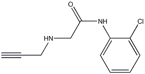 N-(2-chlorophenyl)-2-(prop-2-yn-1-ylamino)acetamide 结构式