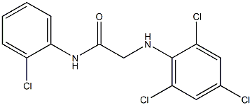 N-(2-chlorophenyl)-2-[(2,4,6-trichlorophenyl)amino]acetamide 结构式