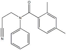 N-(2-cyanoethyl)-2,4-dimethyl-N-phenylbenzamide 结构式