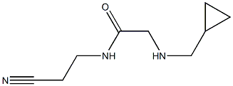 N-(2-cyanoethyl)-2-[(cyclopropylmethyl)amino]acetamide 结构式