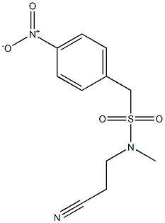 N-(2-cyanoethyl)-N-methyl(4-nitrophenyl)methanesulfonamide 结构式