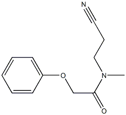 N-(2-cyanoethyl)-N-methyl-2-phenoxyacetamide 结构式