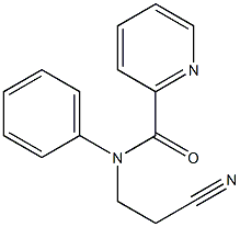 N-(2-cyanoethyl)-N-phenylpyridine-2-carboxamide 结构式