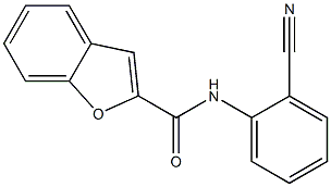 N-(2-cyanophenyl)-1-benzofuran-2-carboxamide 结构式