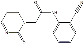 N-(2-cyanophenyl)-2-(2-oxo-1,2-dihydropyrimidin-1-yl)acetamide 结构式