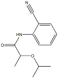 N-(2-cyanophenyl)-2-(propan-2-yloxy)propanamide 结构式