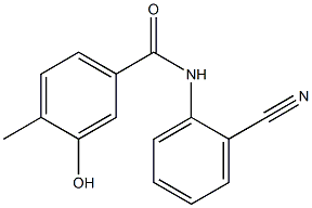 N-(2-cyanophenyl)-3-hydroxy-4-methylbenzamide 结构式