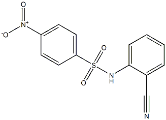 N-(2-cyanophenyl)-4-nitrobenzene-1-sulfonamide 结构式