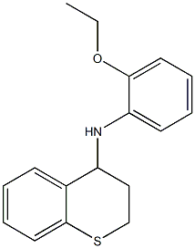 N-(2-ethoxyphenyl)-3,4-dihydro-2H-1-benzothiopyran-4-amine 结构式