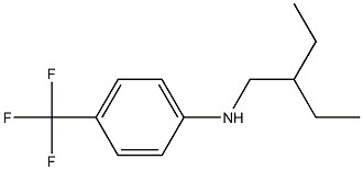 N-(2-ethylbutyl)-4-(trifluoromethyl)aniline 结构式