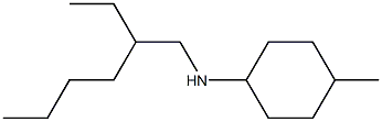 N-(2-ethylhexyl)-4-methylcyclohexan-1-amine 结构式