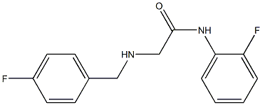 N-(2-fluorophenyl)-2-{[(4-fluorophenyl)methyl]amino}acetamide 结构式