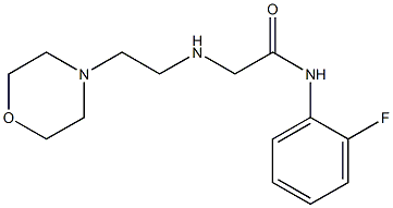 N-(2-fluorophenyl)-2-{[2-(morpholin-4-yl)ethyl]amino}acetamide 结构式