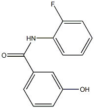 N-(2-fluorophenyl)-3-hydroxybenzamide 结构式