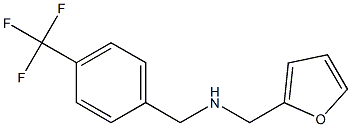 N-(2-furylmethyl)-N-[4-(trifluoromethyl)benzyl]amine 结构式