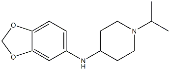 N-(2H-1,3-benzodioxol-5-yl)-1-(propan-2-yl)piperidin-4-amine 结构式