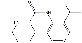 N-(2-isopropylphenyl)-6-methylpiperidine-2-carboxamide 结构式