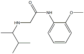 N-(2-methoxyphenyl)-2-[(3-methylbutan-2-yl)amino]acetamide 结构式
